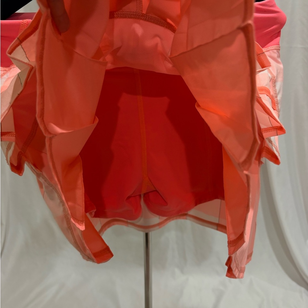 lululemon athletica Coral and Peach Pleated Skater Skirt - Picture 13 of 13